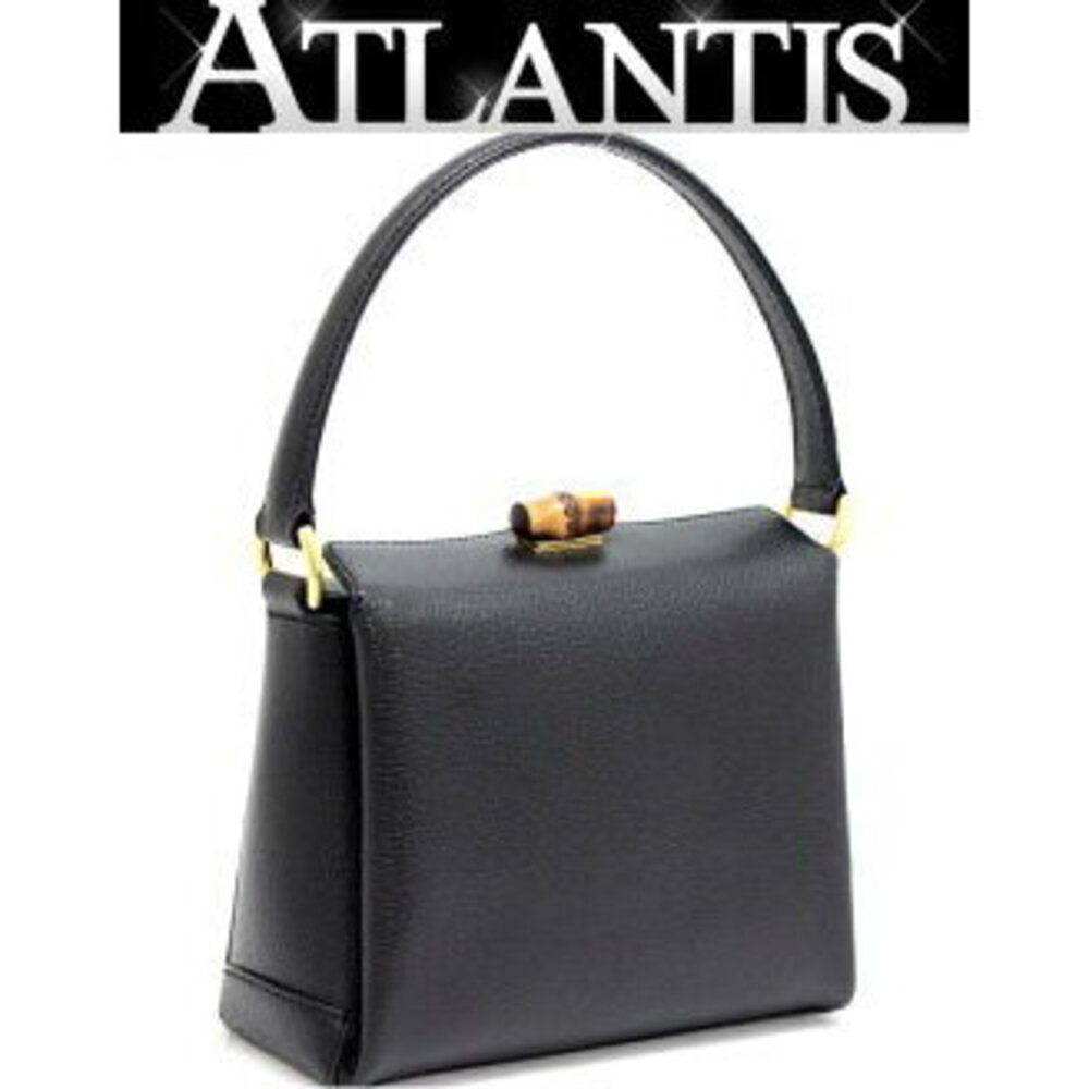 Gucci Bamboo Turnlock Handbag Black